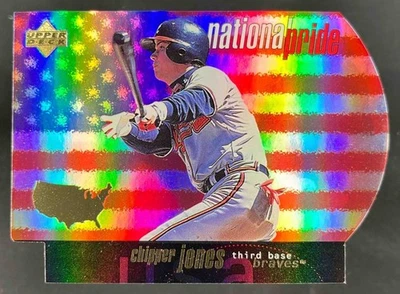 1998 Upper Deck Baseball Chipper Jones National Pride #NP36 Atlanta Braves - Image 1 of 2