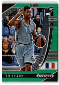 2020-21 Panini Prizm Draft Picks Collegiate Green Theo Maledon #57 RC ASVEL - Picture 1 of 2