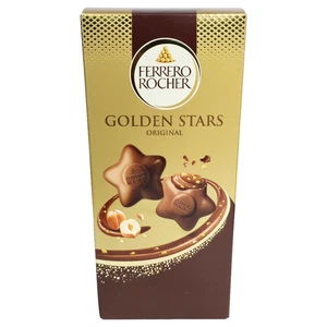 Ferrero Rocher Golden Stars Milk Chocolate 115g, Creamy and Crunchy Hazelnut - Picture 1 of 6