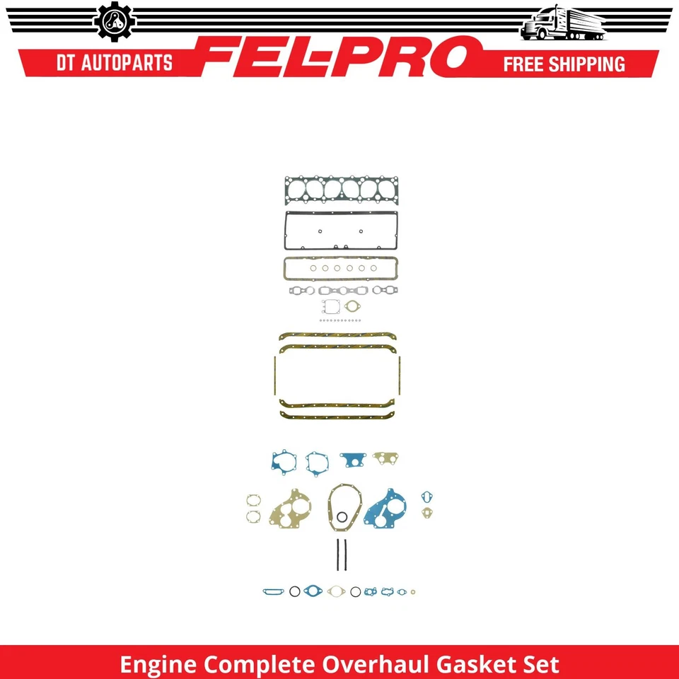 Juego completo de juntas de revisión Fel-Pro para motor Chevrolet Master 1937-1938 3,5 L Foto 1 de 1