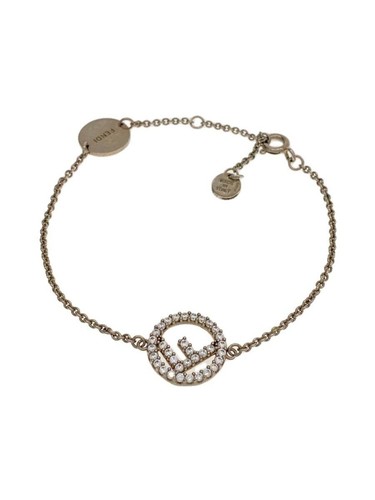 Bracciale FENDI strass argento donna
