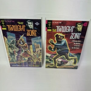 Lote de cómics de colección Twilight Zone #52, 65 Gold Key Rod Serling 1973-75 - Imagen 1 de 6