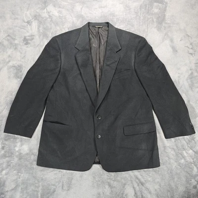 Murano Dillard’s 100% Cashmere Blazer Sport Coat Black Tailored USA 48L - Image 1 of 4