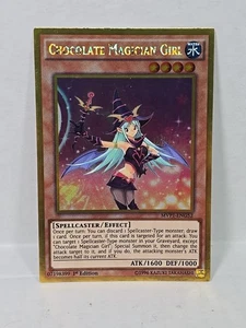 Yugioh Chocolate Magician Girl MVP1-ENG52 Gold Rare 1st Edition  - Picture 1 of 7