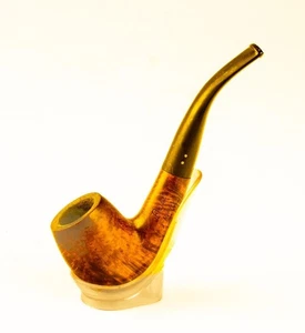 ESTATE PIPE: BRIGHAM 2 DOT 'ALGONQUIN" BENT BILLIARD SMOOTH ref; 8887H - Picture 1 of 12