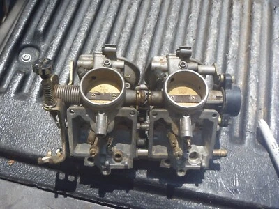 Vintage OEM FACTORY Mikuni 10F1 T7Y2 Dual Carb Carburetor - Image 1 of 4