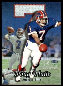 1999 FLAIR SHOWCASE PASSION ROW 2 Doug Flutie Buffalo Bills #53