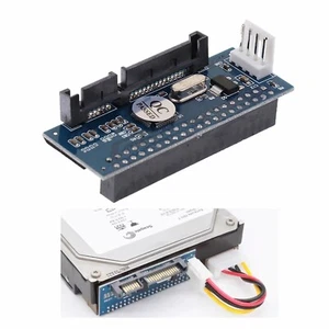 F40 3.5 HDD IDE / PATA auf SATA Konverter Kartenadapter für IDE 40Pin Festplatte - Bild 1 von 12