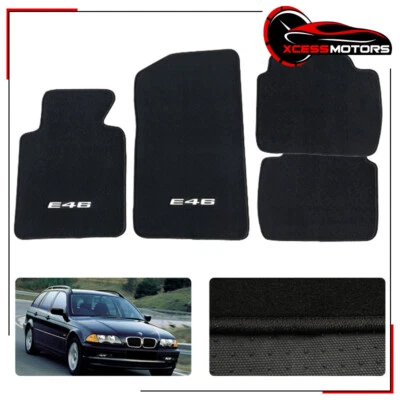 99-06 E46 Serie 3 M3 Logo Alfombrillas Delanteras Traseras Alfombrillas Nylon PARA: (BMW) Foto 1 de 4