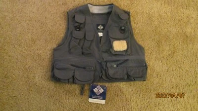 Nuevo Columbia Sportswear Hombres The Henry's Fork ll Chaleco de Pesca Grande Gris  Foto 1 de 4