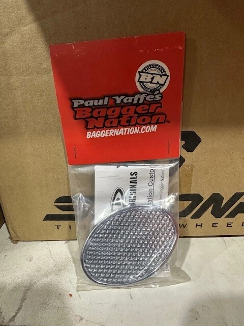 Paul Yaffe Originals OBP-SB-C CROMO Ovalado Pedal Cubierta FLHT FLTR FLHR Foto 1 de 2