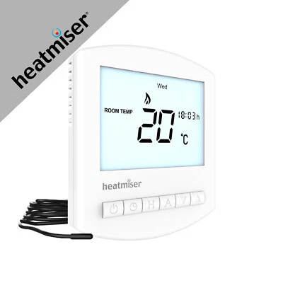 Underfloor Heating Heatmiser PRT E V3 white Thermostat 4 All Heating Systems  - Image 1 of 4