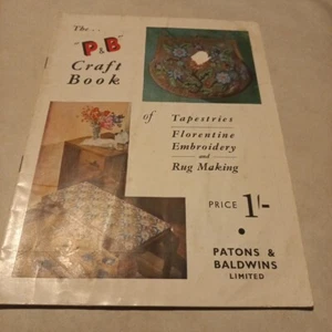 π Patons & Baldwin Craft Book Tapestries Florentine Embroidery Rug Mak Vintage - Picture 1 of 15