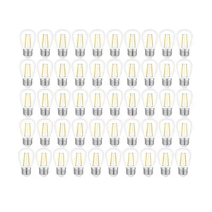 Jslinter 100Pack 2W S14 LED String Light Bulbs Replacement, 120LM, 2700K Warm... - Picture 1 of 6