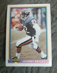 1991 Bowman Football Card #69 Johnny Bailey - Chicago Bears  - Picture 1 of 2