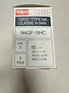 Federal Pioneer Schneider Electric FPE Stab-Lok GFCI Breaker NAGF15HC GFI *NEW* - Picture 1 of 2