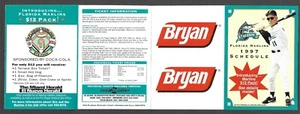 1997 FLORIDA MARLINS Bryan Regular Season POCKET SCHEDULE NM-MINT - Picture 1 of 1
