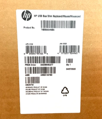 HP Slim Bluetooth Keyboard & Mouse T4E63AA#ABA ✅❤️️✅❤️️ FACTORY SEALED - Image 1 of 3