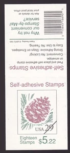 Scott #2491a Pine Cone Booklet of 18 Stamps - MNH P#B9 - Picture 1 of 2