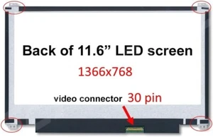 Innolux 1366x768 11.6" Laptop Replacement LCD Screen Display N116BGE-EB2 C6 - Picture 1 of 1