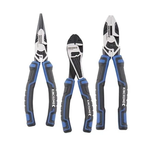 Kincrome 3 Piece Combination Long Nose Diagonal Cutter Plier Set K4220 - Picture 1 of 8