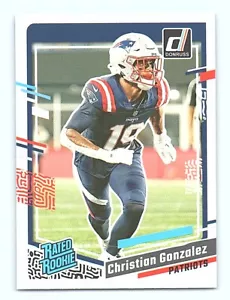 2023 Donruss #369 Christian Gonzalez Rated Rookie - Picture 1 of 2