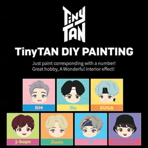 BTS TinyTAN Official Authentic Goods DIY Painting Face Ver + Tracking Number - Picture 1 of 15