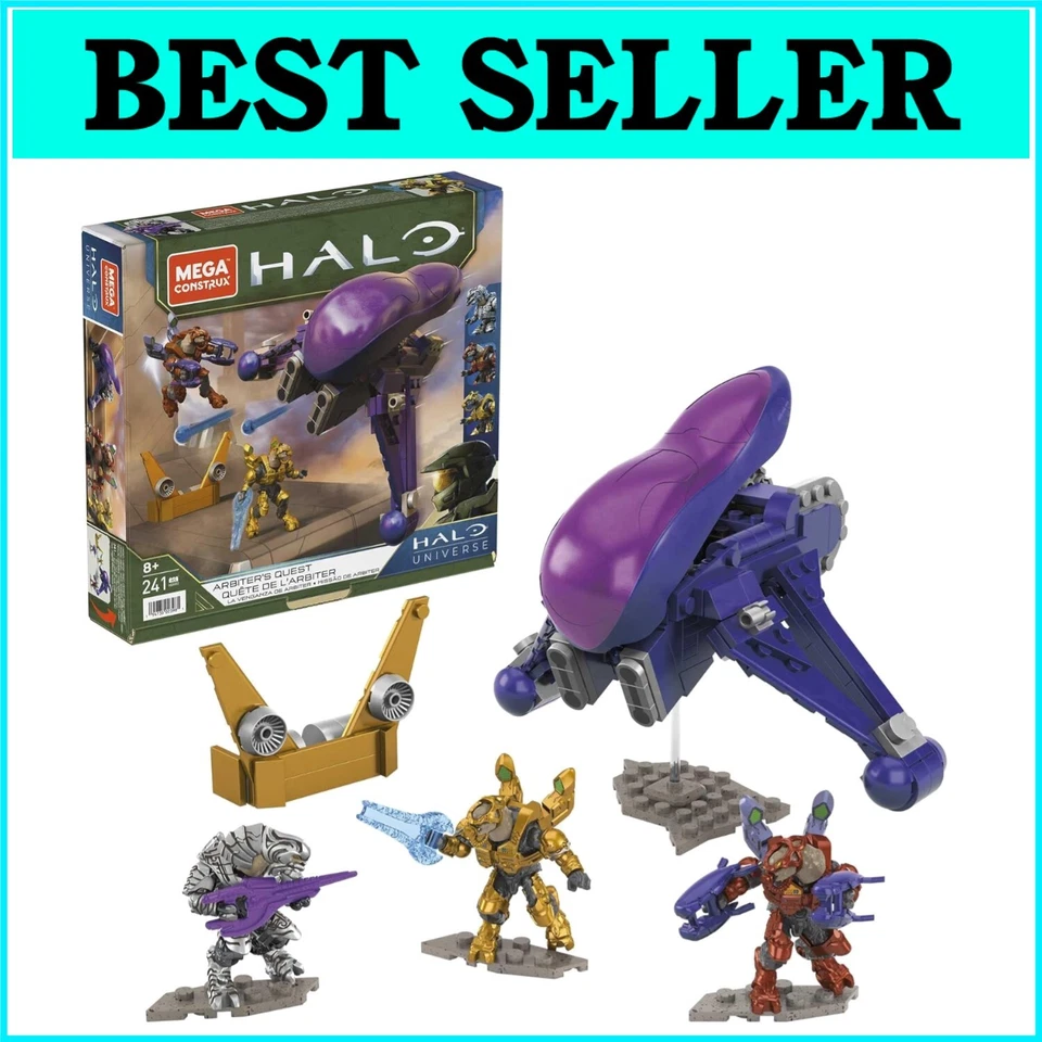 MEGA Halo Infinite Covenant Banshee Building Set with 3 Micro Action Figures - Image 1 of 4