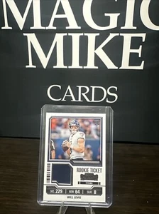 2023 Panini Contenders - Rookie Ticket Swatches #TS40 Will Levis (MEM, RC) - Picture 1 of 2