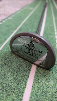 Zebra Ram Face Balanced Putter Black Steel Right Hand All Original Club Golf 35" - Image 1 of 4