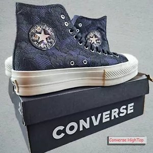 Converse Taylor High Top Platform Nero Viola Donna 7.5 Uomo 6 Vedi Desc - Foto 1 di 12