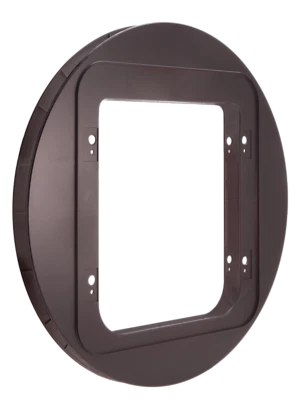 SureFlap Katzenklappenbefestigungsadapter BRAUN - geeignet für Glastüren, Wände etc.