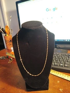 14k Rope Necklace , chain, 2.4g, 20" long. - Picture 1 of 5