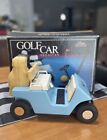 JIM BEAM = Golf Car Cart  Decanter W/Original Box, Registration Card, Etc. Empty