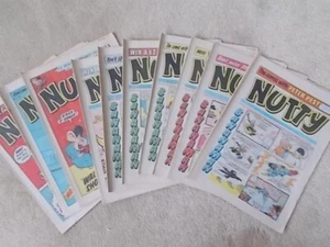 JOB LOT OF 10 - NUTTY - VINTAGE UK KIDS COMIC - 1980 & 1981 GOOD CONDITION - Picture 1 of 6