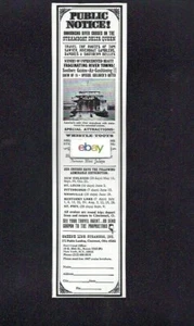 GREENE LINE STEAMERS SS DELTA QUEEN RIVER CRUISES PUBLIC NOTICE 1967 AD - Bild 1 von 1