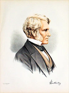 VIKTORIANISCHER BEREICH: WILLIAM PAGE WOOD, LORD HATHERLEY - Kupferstich aus dem 19. Jahrhundert - Bild 1 von 1