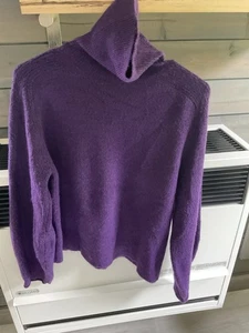 Suéter grueso de cuello alto Scoop para mujer talla S púrpura - Imagen 1 de 6