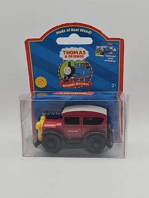 Coche Caroline de ferrocarril de madera Thomas and Friends 2004 en paquete-en muy buena condición Foto 1 de 4