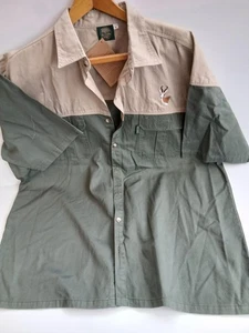 STEVENSON OF HAMILTON KURZARM SHIRT AUS BAUMWOLLE MIT LOGO DER ANTILOPE GR XL - Bild 1 von 3
