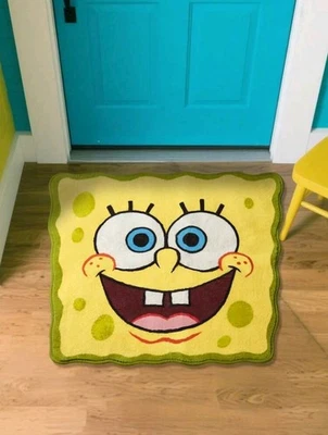 Tapete decorativo Bob Esponja Calça Quadrada 1 peça padrão desenho animado, vários 1525 - Imagem 1 de 4