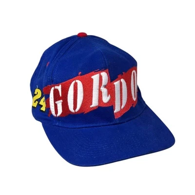 Vintage 90s Jeff Gordon Snapback Hat 24 Racing Chase Authentics Cap Blue - Image 1 of 4