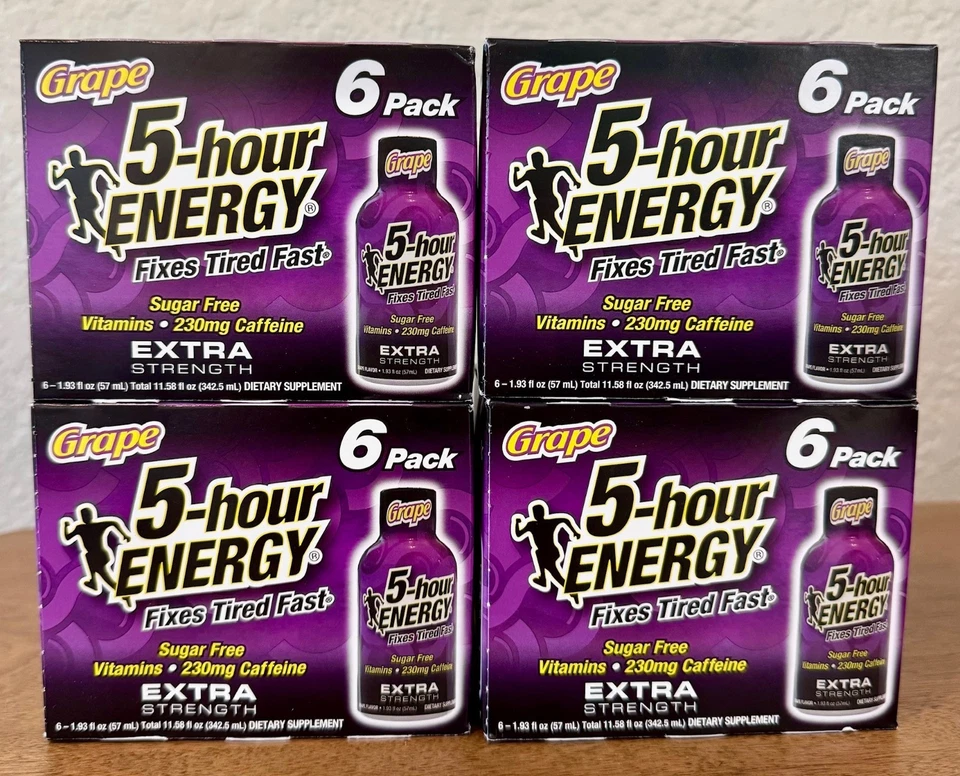 5-hour Energy Extra Strength Grape Dietary Supplement 6 Count