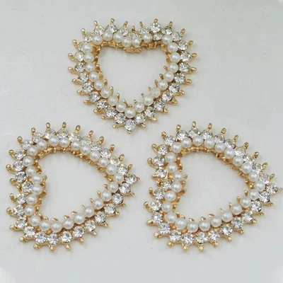  10 Pcs Embellishments for Crafts Crystal Pearl Alloy DIY Supplies - Image 1 of 4