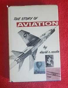 The Story of AVIATION by David C. Cooke~1958 HBDJ Book~Aircraft Airlines History - Picture 1 of 4