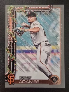 2025 Topps Holiday - Willy Adames Silver Glitter #H110 San Francisco Giants - Picture 1 of 2
