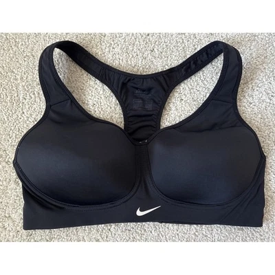 Womens Nike Pro Rival Black Sports Bra Wireless High Support Racerback Size 34C - Image 1 of 4