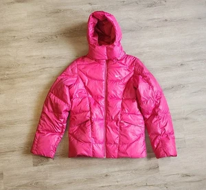 Nike Down Puffer Jacket Womens Small Pink Streetwear. Removable Hood - Picture 1 of 5