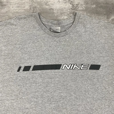 vintage 2002 NIKE T SHIRT Mens XXL 2XL heather gray Y2K 2000s - Image 1 of 4