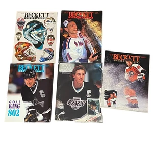 Lote de 5 revistas Beckett hockey años 90 Gretzky Lindros Messier - Imagen 1 de 3